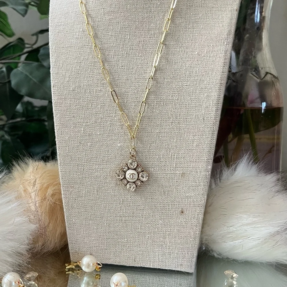 Authentic Chanel Charm on Elegant Chain Necklace - Picture 2 of 3